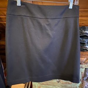 Banana Republic Black Side Zip Miniskirt